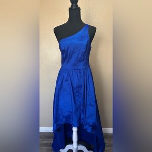 B Darlin One-Shoulder Royal Blue Dress